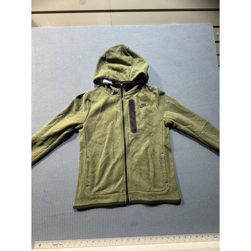 NIKE SWOOSH Boys Green Hoodie‎ Sz XL Brand New